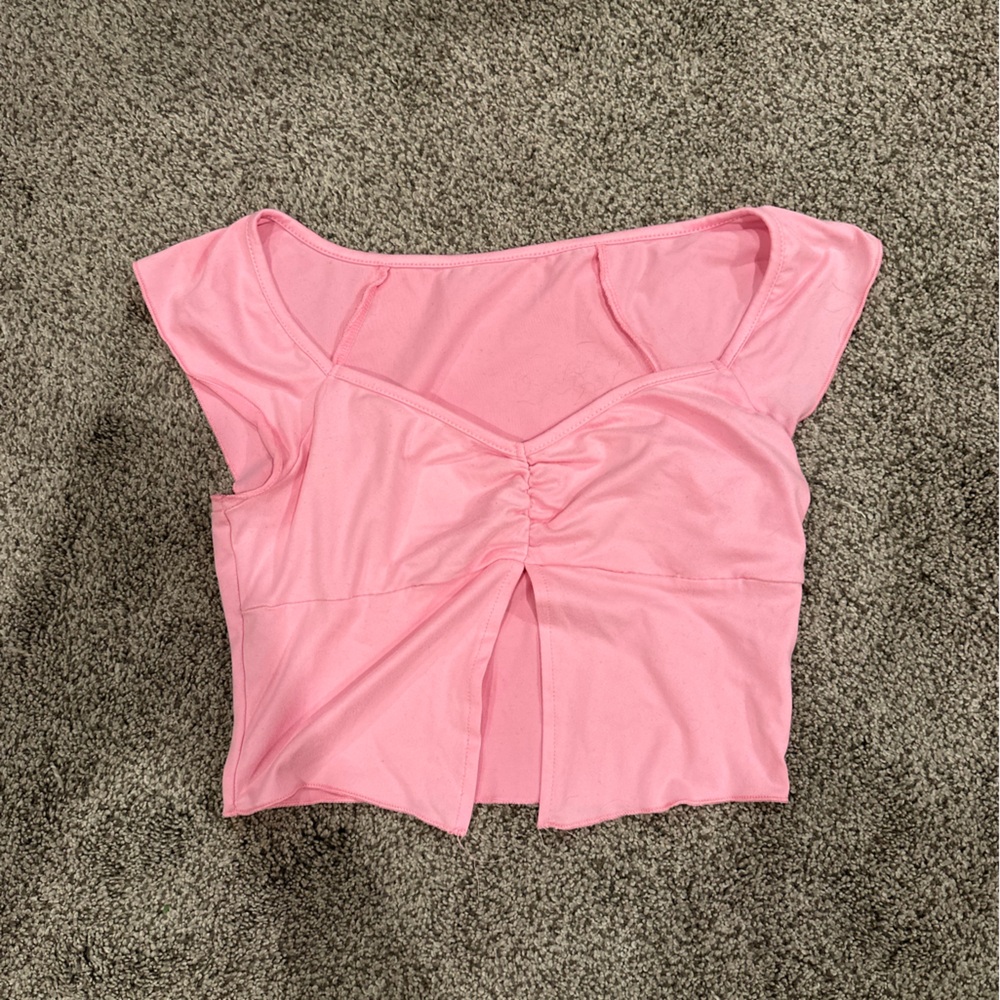 Pink Off-Shoulder Top